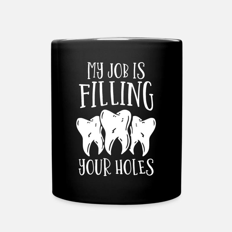 dentiste, dentiste, médecin, dentiste, dentiste - Mug uni - noir