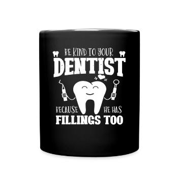 dentiste, dentiste, médecin, dentiste, dentiste - Mug uni - noir - Devant