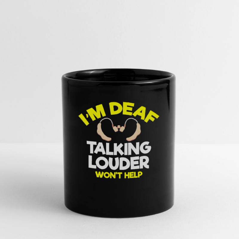Deaf pride, hearing, disabled, deafness Full Colour Mug
