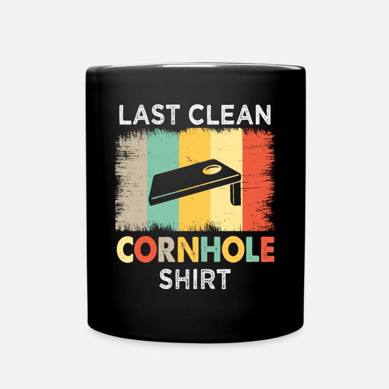 Cornhole, cornhole, cornhole player - Mug uni - noir