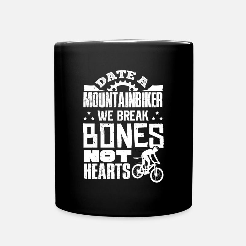 MTB, Mountainbike - Tasse einfarbig - Schwarz
