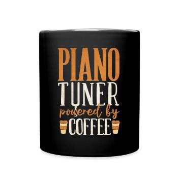 Piano player, piano teacher, pianist, - Full Colour Mug - black - Front