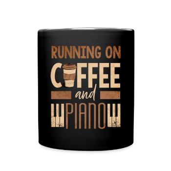 Piano player, piano teacher, pianist, - Full Colour Mug - black - Front