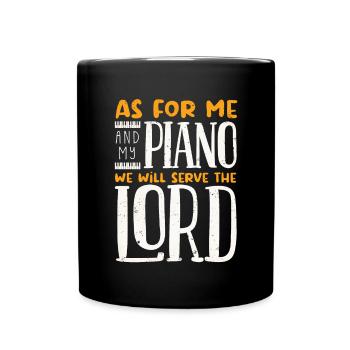 Piano player, piano teacher, pianist, - Full Colour Mug - black - Front