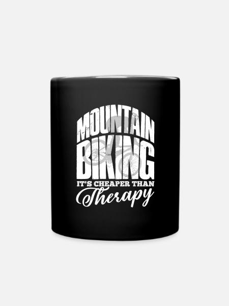 MTB, Mountainbike - Tasse einfarbig - Schwarz