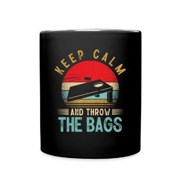 Joueur de Cornhole - Mug uni - noir - Devant