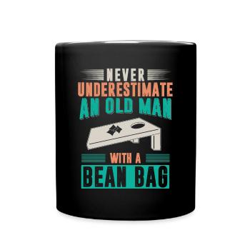 Joueurs de Cornhole - Mug uni - noir - Devant