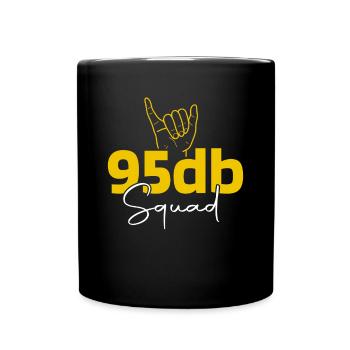 Deaf Pride, audiologist, finger spelling - Full Colour Mug - black - Front