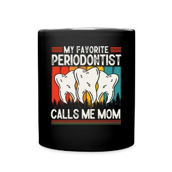 Dental technician, dentist cadre, dental hygienist - Full Colour Mug - black - Front