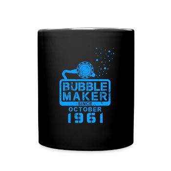 Plongeur Birthday Bubblemaker depuis octobre 1961 - Mug uni - noir - Devant