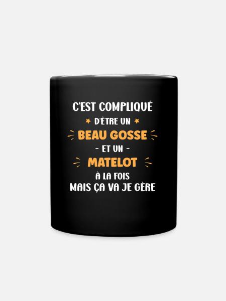 Beau gosse matelot - Mug uni - noir