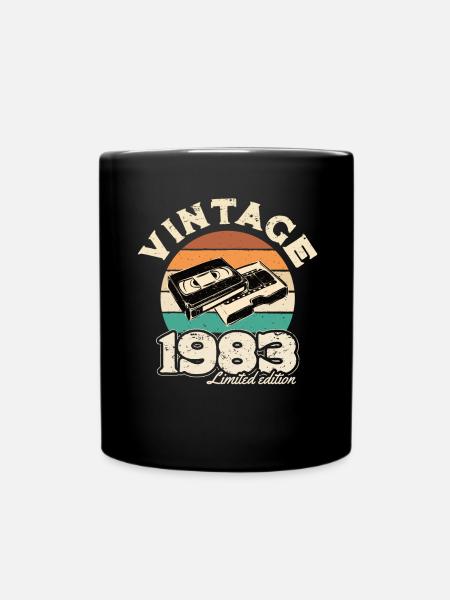 Rétro sunset videotape 1983 - Mug uni - noir