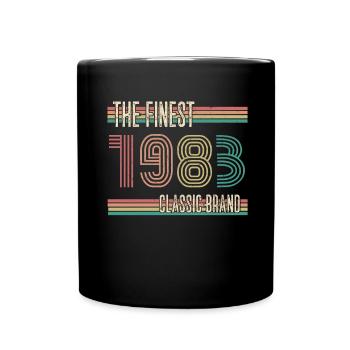 ST 1983 Die feinste klassische Marke - Tasse einfarbig - Schwarz - Vorne