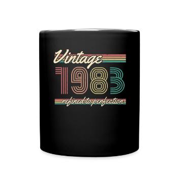 ST 1983 Vintage refined to perfection - Full Colour Mug - black - Front