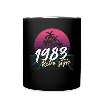 SW 1983 retro style - Full Colour Mug - black - Front