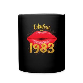 Fabelhaft seit 1983 - Tasse einfarbig - Schwarz - Vorne