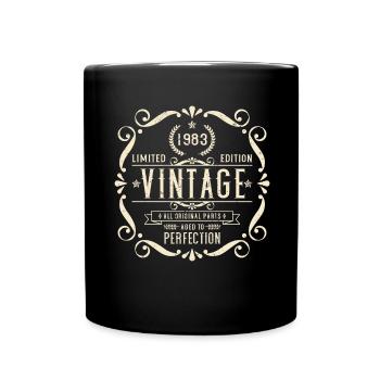 1983 Édition limitée vintage - Mug uni - noir - Devant