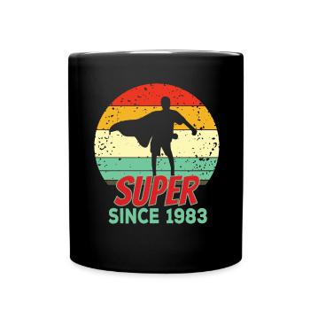 Super depuis 1983 - Mug uni - noir - Devant