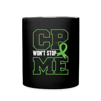 Hebral palsy, cerebral palsy consciousness - Full Colour Mug - black - Front