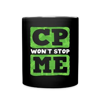 Hebral palsy, cerebral palsy consciousness - Full Colour Mug - black - Front
