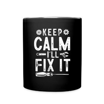 Car mechanic, mechanic, car mechanic - Full Colour Mug - black - Front