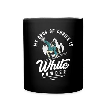 Snowboarder, Snowboarden - Tasse einfarbig - Schwarz - Vorne