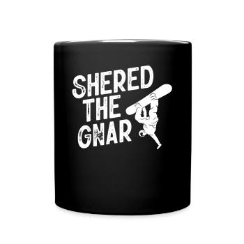 Snowboarder, Snowboarden - Tasse einfarbig - Schwarz - Vorne