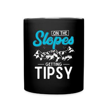 Snowboarder, Snowboarden - Tasse einfarbig - Schwarz - Vorne