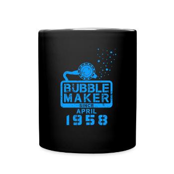 Diver Birthday Bubblemaker since April 1958 - Full Colour Mug - black - Front