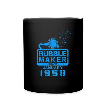 Diver birthday Bubblemaker since January 1958 - Full Colour Mug - black - Front