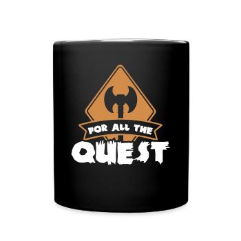 Larp, live-action role-playing game - Full Colour Mug - black - Front