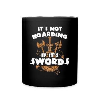 Larp, Live-Action-Rollenspiel - Tasse einfarbig - Schwarz - Vorne