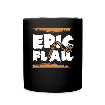 Larp, live-action role-playing game - Full Colour Mug - black - Front