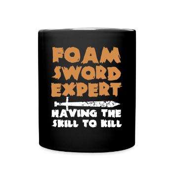 Larp, live-action role-playing game - Full Colour Mug - black - Front