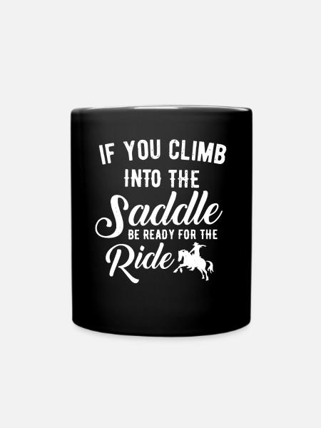 Rodeo, Verzierungen, Country, Cowboys - Tasse einfarbig - Schwarz
