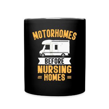 Camping camping-car - Mug uni - noir - Devant