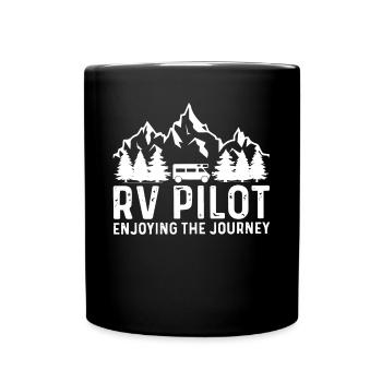 Camping camping-car - Mug uni - noir - Devant