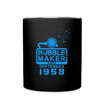 Diver Birthday Bubblemaker since September 1958 - Full Colour Mug - black - Front
