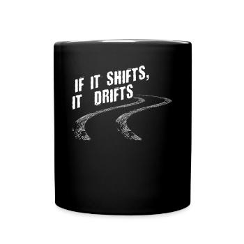 Drifts Drifting, Autodrift - Tasse einfarbig - Schwarz - Vorne