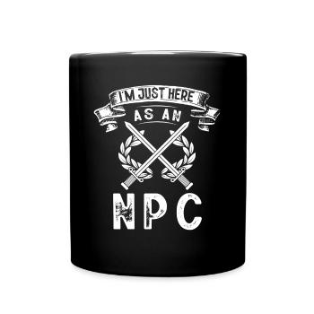 Larp, Larping, Rollenspiel - Tasse einfarbig - Schwarz - Vorne