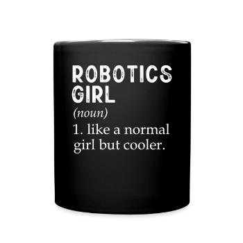 Robotics, Robotics Engineer - Full Colour Mug - black - Front