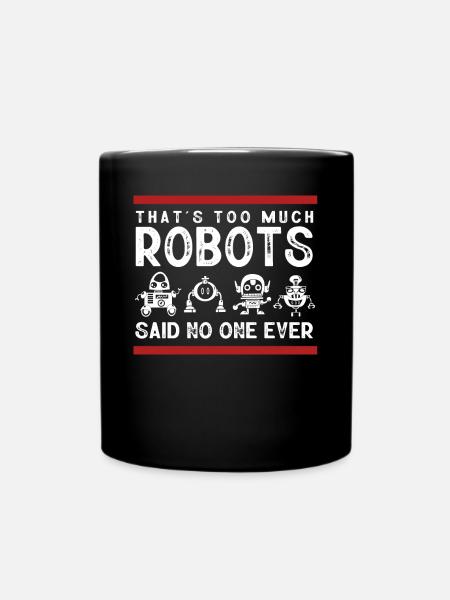 Robotik, Roboteringenieur - Tasse einfarbig - Schwarz