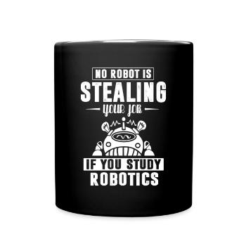 Robotique, Ingénieur en robotique - Mug uni - noir - Devant