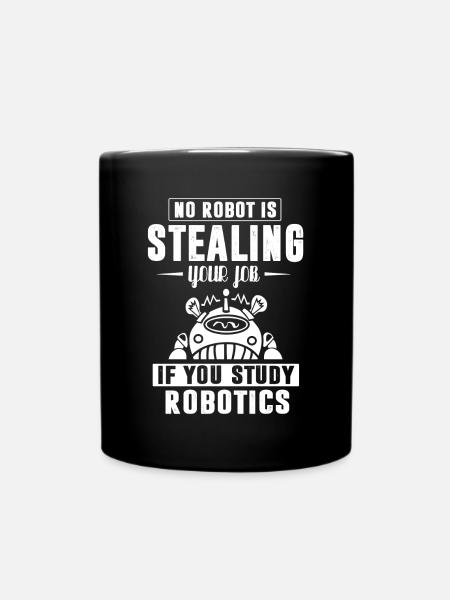Robotik, Roboteringenieur - Tasse einfarbig - Schwarz