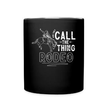 Rodéo, équitation de l’Ouest - Mug uni - noir - Devant
