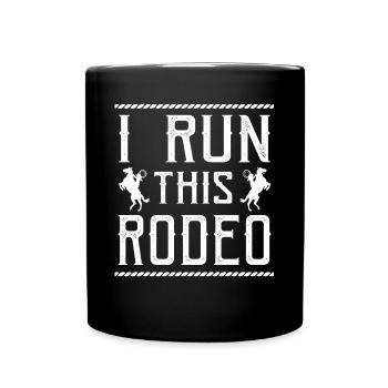 Rodéo, équitation de l’Ouest - Mug uni - noir - Devant