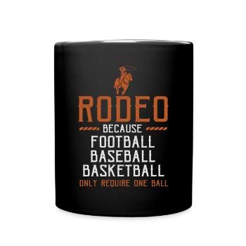 Rodéo, équitation de l’Ouest - Mug uni - noir - Devant