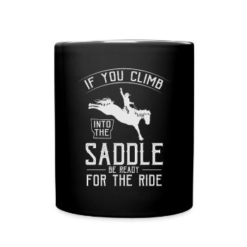 Rodéo, équitation de l’Ouest - Mug uni - noir - Devant
