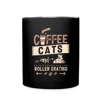 Roller skating, skating, roller skating - Full Colour Mug - black - Front