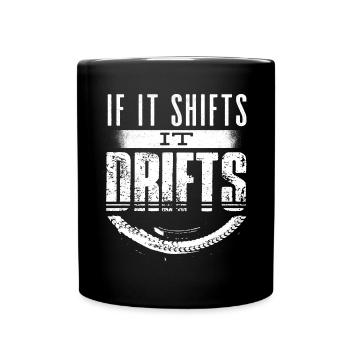 Driften, Autotyp, Autoliebhaber, Autotuning - Tasse einfarbig - Schwarz - Vorne